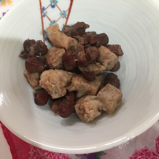 豚肉と小豆の炒め煮